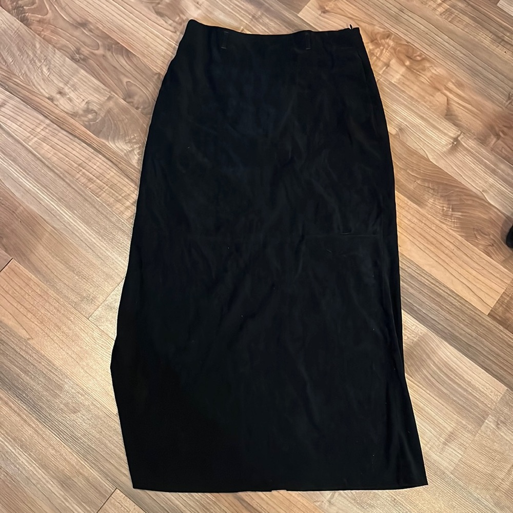 White Stag brand size 12 long black velvet skirt